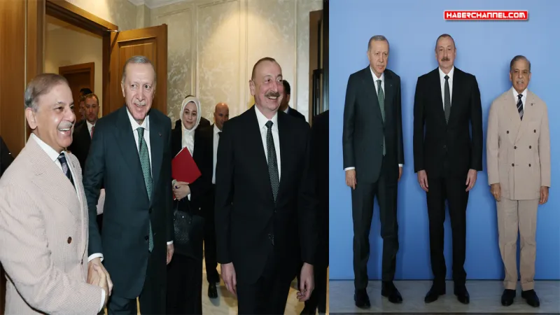 Cumhurbaşkanı Erdoğan, Aliyev ve Şahbaz Şerif ile görüştü
