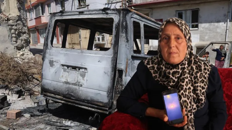 Kanseri Yenen Kadının Minibüsü Yandı! Ekmek Teknesi Kül Oldu