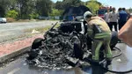 20 Milyonluk Ferrari Alevlere Teslim! İstanbul'da Şok Görüntüler