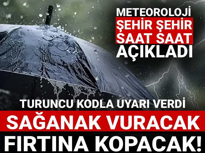 Fırtına Alarmı! Meteoroloji'den Turuncu Kod: Hangi İller Tehlikede?