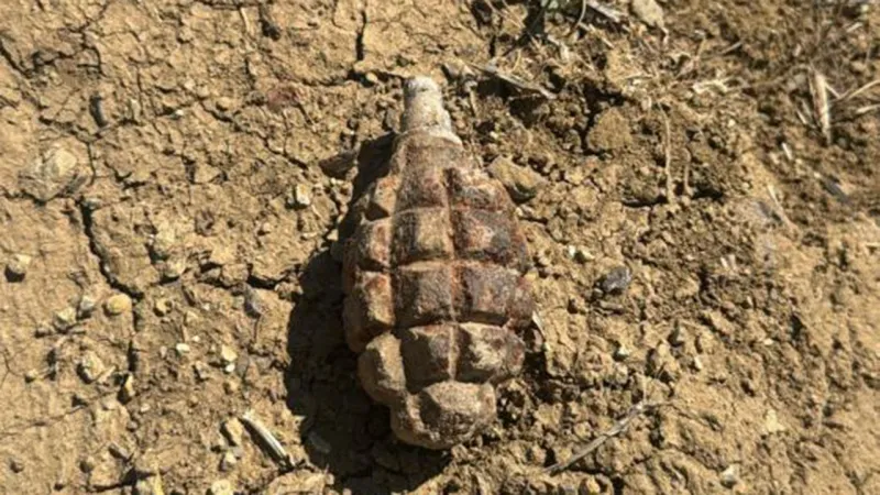 Ankara'da Şok! Tarlada 104 Yıllık El Bombası Bulundu!