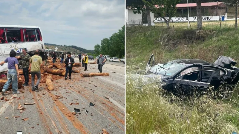 Çanakkale'de Kan Donduran Kaza: 6 Ölü! Otobüs, Kamyon ve Otomobil Bir Arada
