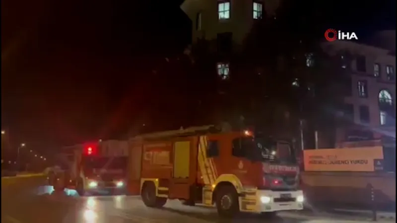 Tuzla'da kız öğrenci yurdunda yangın!